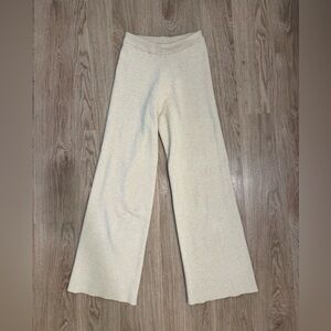 Stradivarius knit wide leg pants in color Taupe size XS